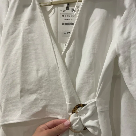 Zara Buckle Midi Dress - Picture 2 of 10